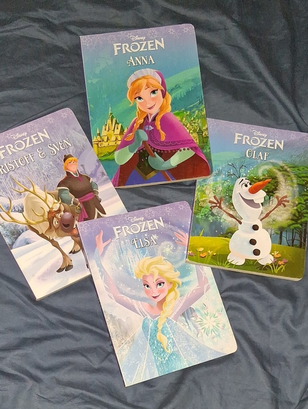 Disney Frozen Character Board Books - Elsa, Anna, Olaf, Kristoff & Sven